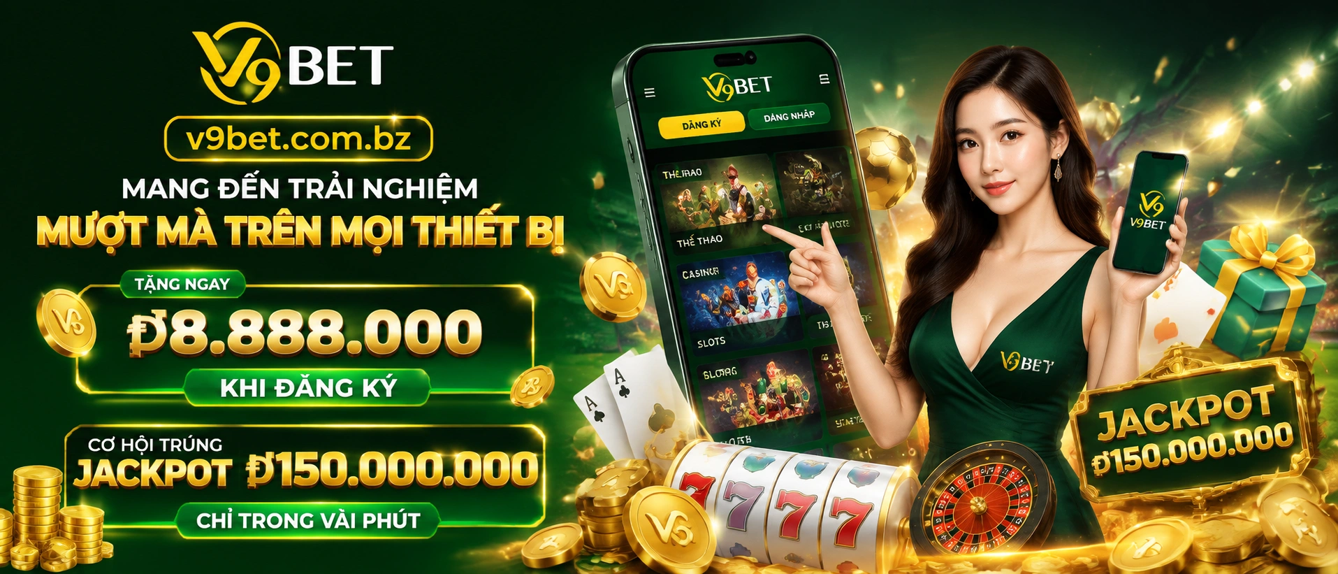 V9Bet giao diện di động