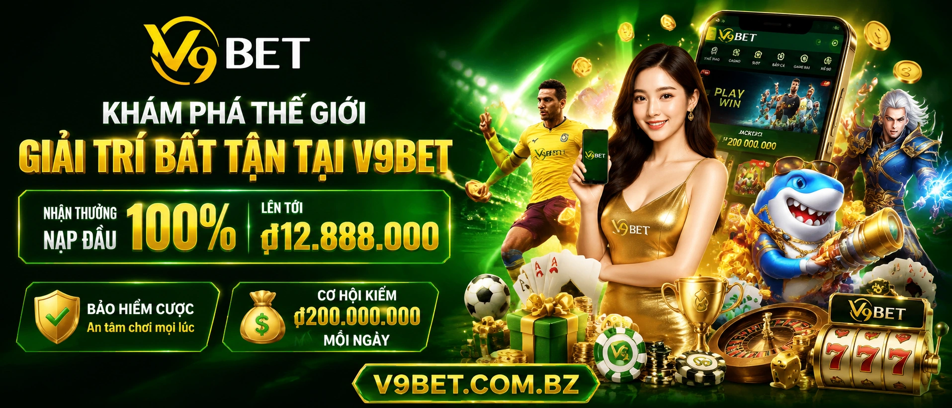 V9Bet Casino, No Hu, Ban Ca Live - Rut Tien Nhanh 3 Live casino tables for Vietnamese players