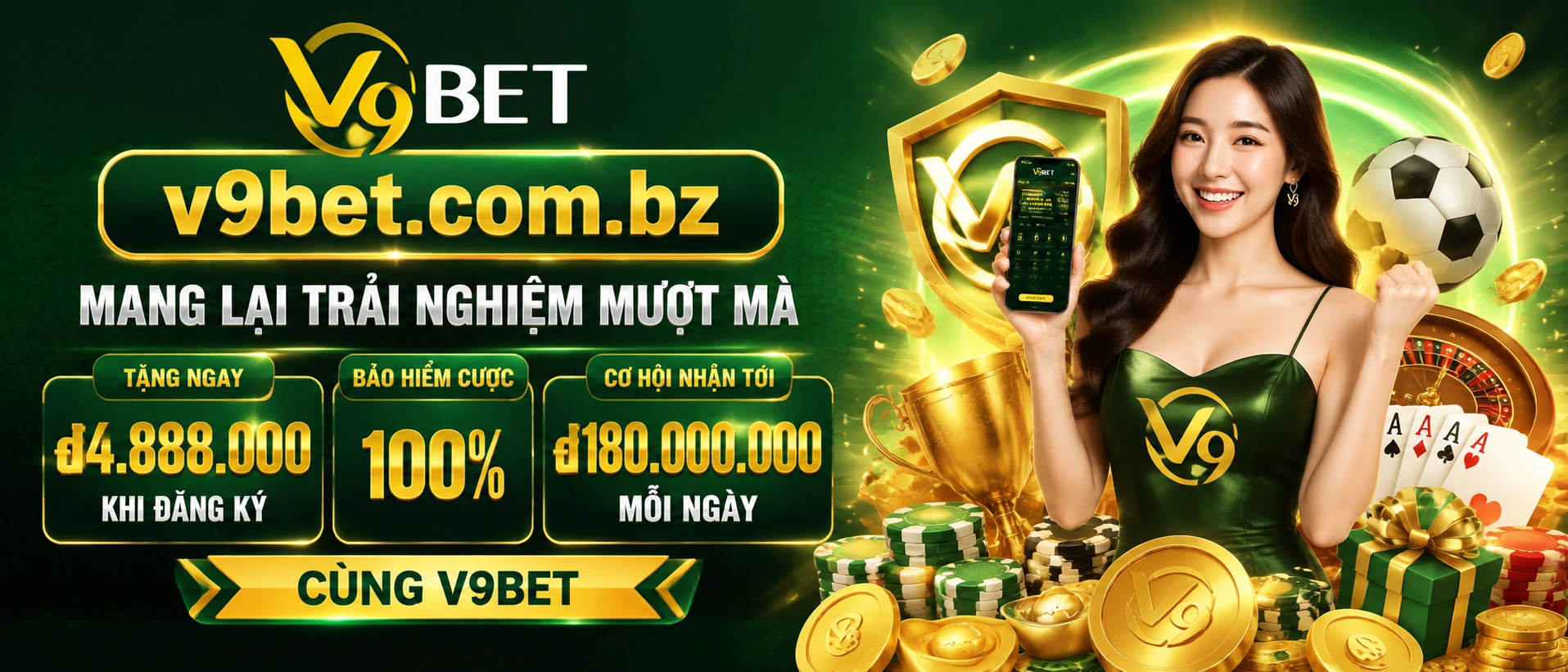 V9Bet Casino, No Hu, Ban Ca Live - Rut Tien Nhanh 6 Fresh events and practical account support