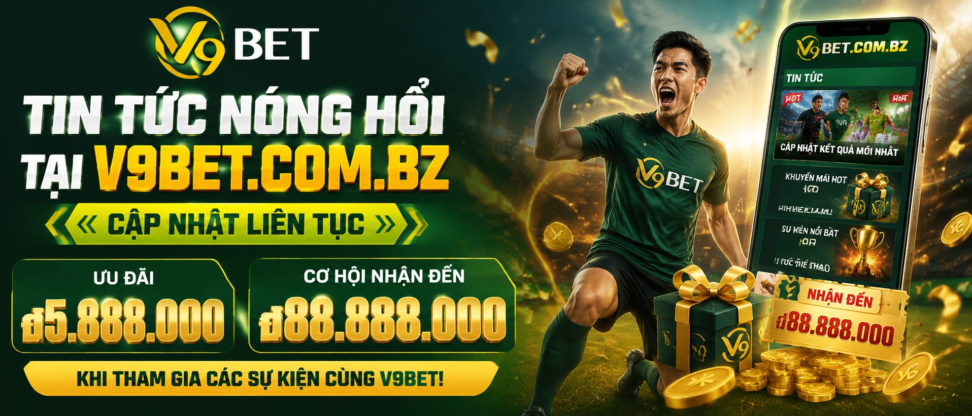 V9Bet Casino, No Hu, Ban Ca Live - Rut Tien Nhanh 60 Promotions