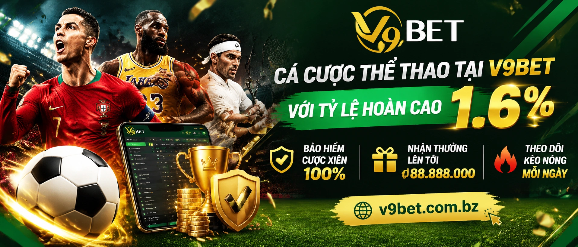 Liên hệ v9bet.com.bz | Hỗ trợ casino, no hu, ban ca 13 v9bet sports banner 3